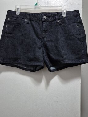Calvin Klein Black Denim Short Shorts